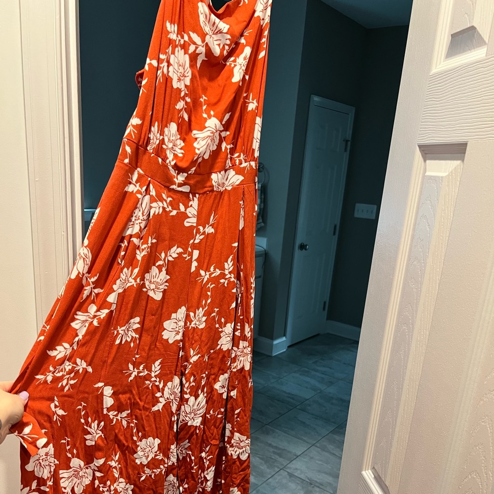 Spaghetti strap jumpsuit